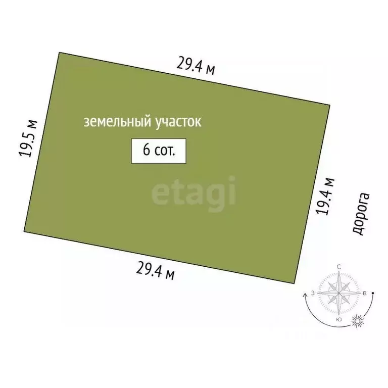 Участок в Тюменская область, Тюмень Ембаевское ТОО,  (6.0 сот.) - Фото 2