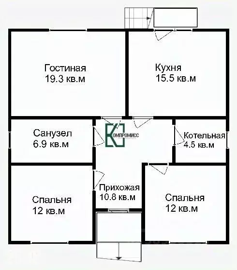 Дом в Краснодарский край, Абинск Яблоневая ул. (81 м) - Фото 1