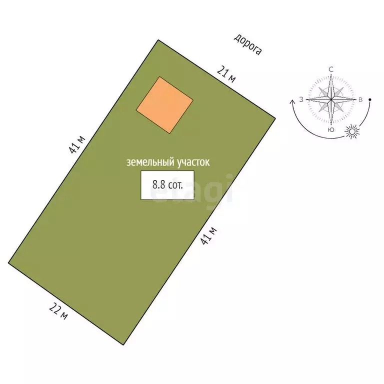 Участок в Кострома, улица Камешники (8.8 м) - Фото 1