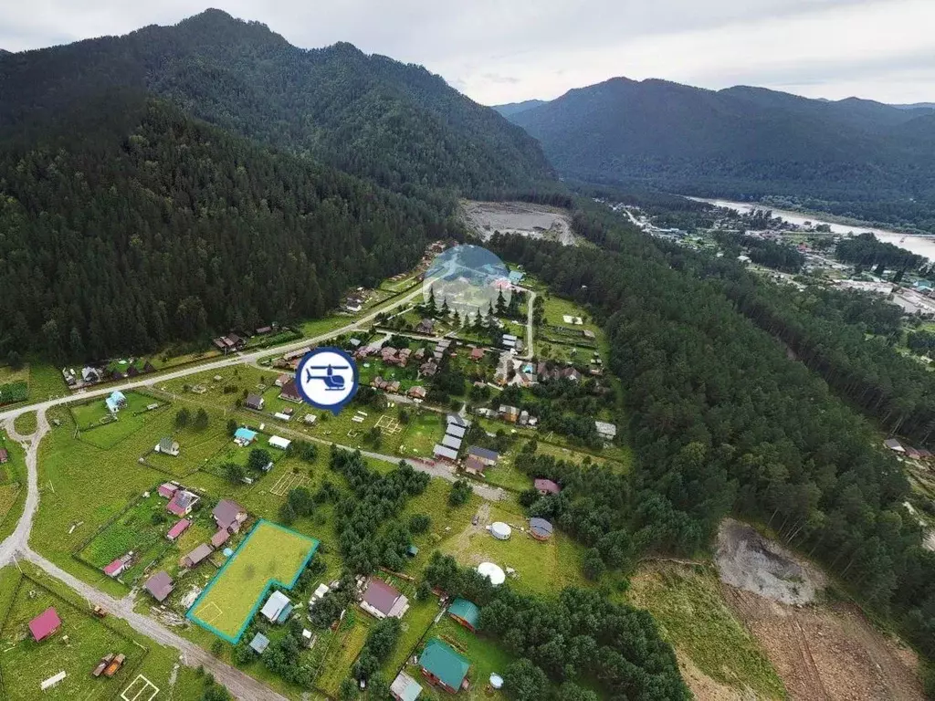 Участок в Алтай, Чемальский район, пос. Усть-Сема пер. Апонькина ... - Фото 2