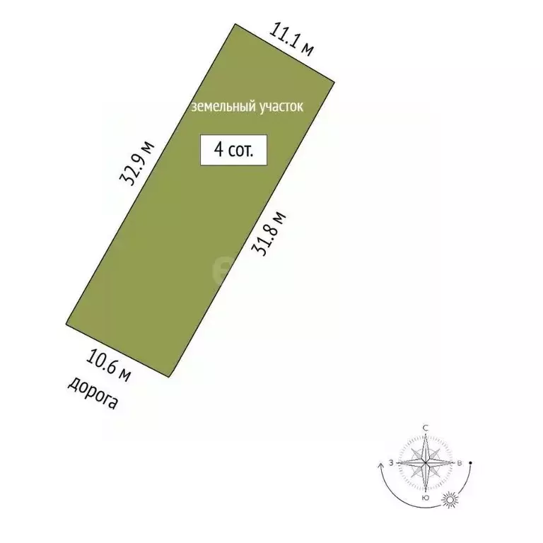 Участок в Севастополь ул. Бориса Шейнина, 24 (4.0 сот.) - Фото 1