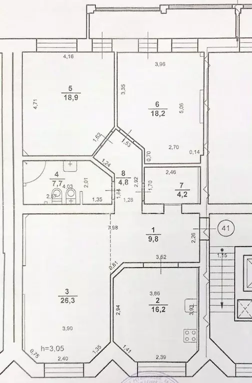 3-к кв. Нижегородская область, Нижний Новгород Сенная пл., 6/49 (106.1 ... - Фото 2