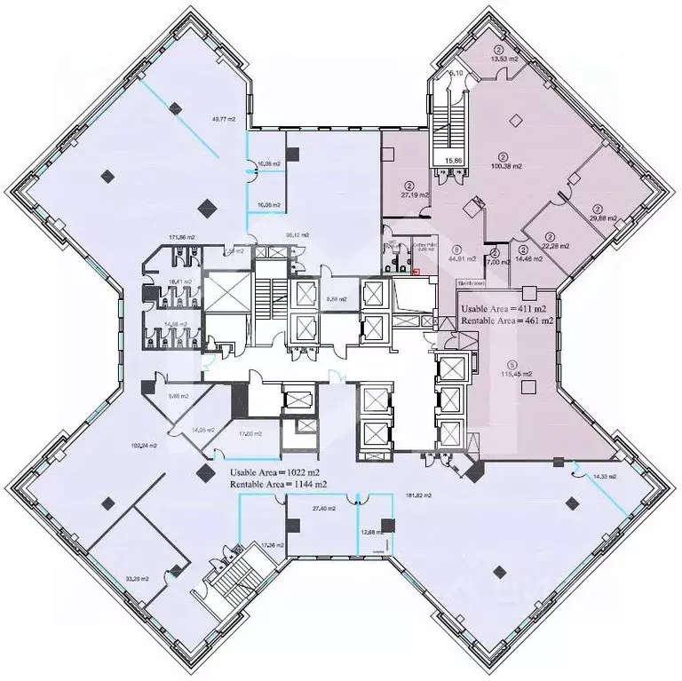 Помещение свободного назначения в Москва Павелецкая пл., 2С2 (461 м) - Фото 2
