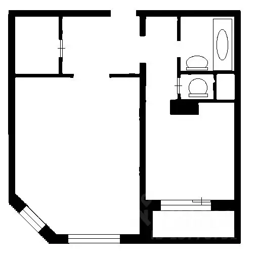 1-к кв. Московская область, Красногорск бул. Красногорский, 13к1 (43.0 ... - Фото 1