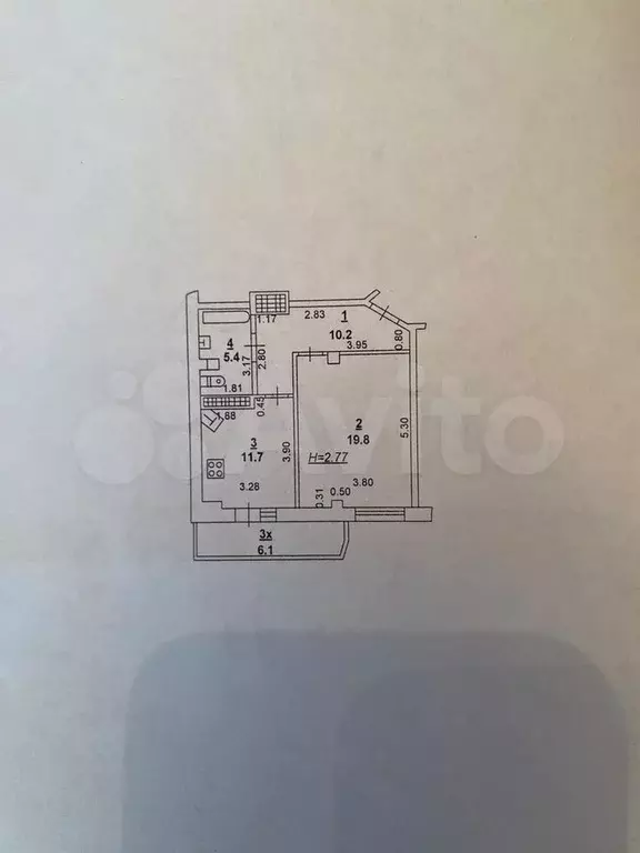 1-к. квартира, 50 м, 7/17 эт. - Фото 0