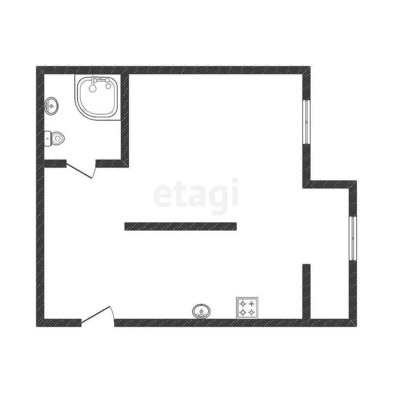Квартира-студия: Белгород, Семейная улица, 23 (27 м) - Фото 0