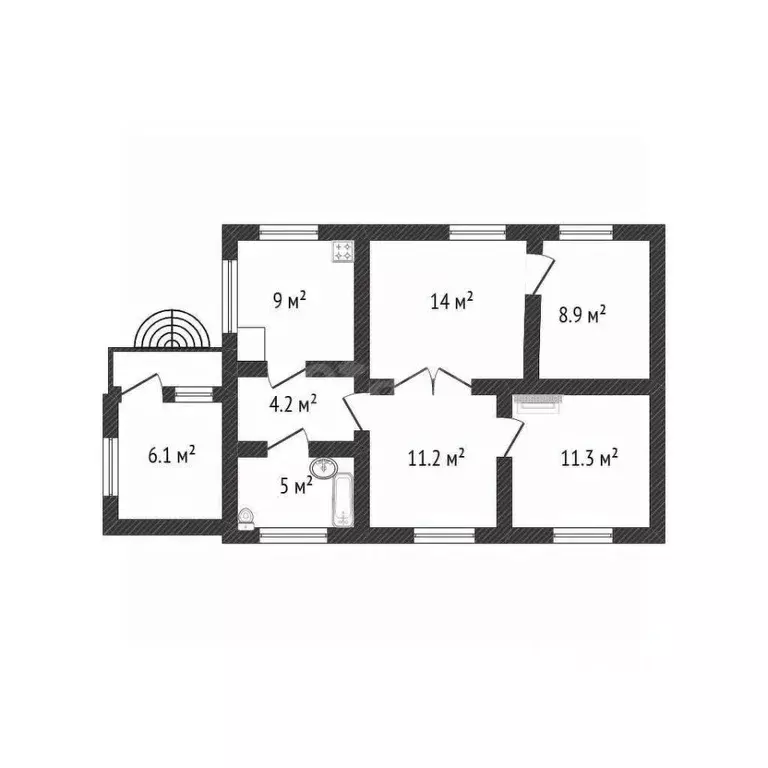 Дом в Белгородская область, Белгород ул. Кутузова, 8 (70 м) - Фото 2