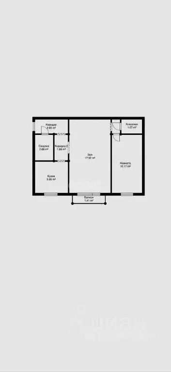 2-к кв. Липецкая область, Липецк Московская ул., 27 (46.1 м) - Фото 1