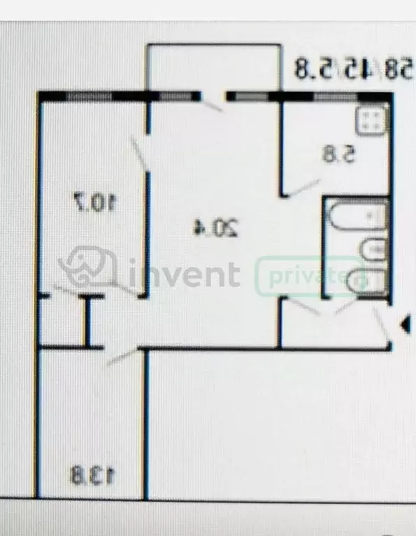 3-к кв. Калининградская область, Калининград пл. Калинина, 21 (56.4 м) - Фото 2