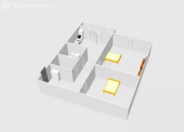 2-комнатная квартира: Анива, улица С.Н. Пудова, 18Б/2 (56 м) - Фото 1