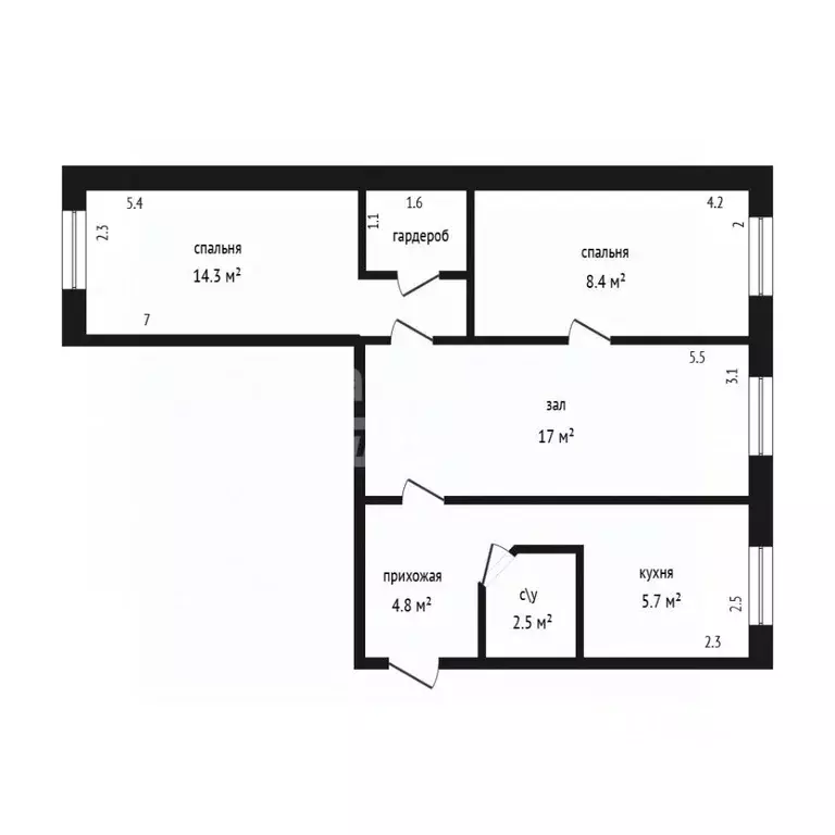 3-к кв. Дагестан, Дербент ул. Генриха Гасанова, 4 (57.0 м) - Фото 2