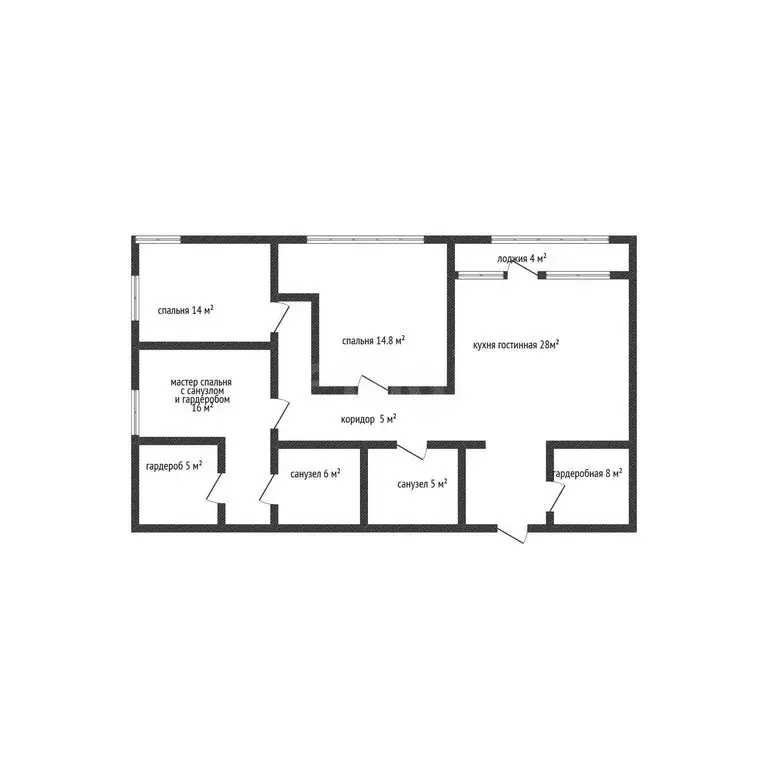 3-комнатная квартира: Майкоп, улица Гагарина, 3 (95.8 м) - Фото 1