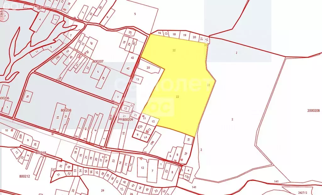 Участок в Задонский район, Бутырский сельсовет, село Бутырки (15.5 м) - Фото 0