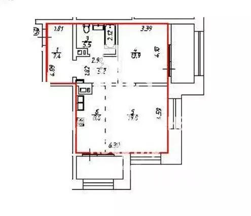 2-к кв. Иркутская область, Иркутск Байкальская ул., 87 (71.0 м) - Фото 1