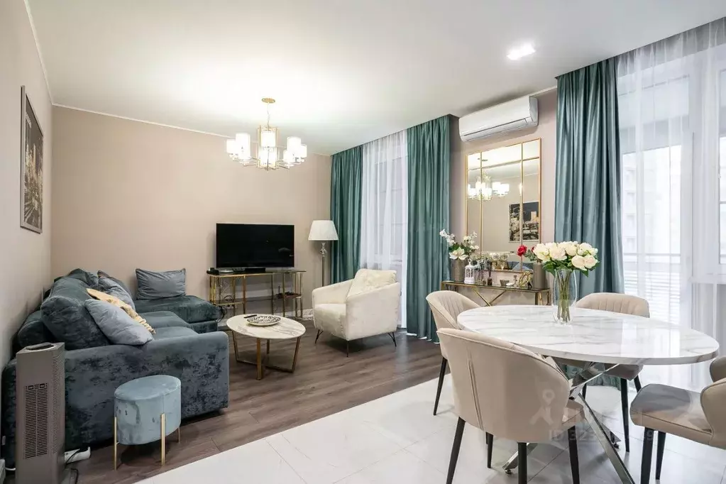 3-к кв. Москва Береговой проезд, 1А (83.0 м) - Фото 1