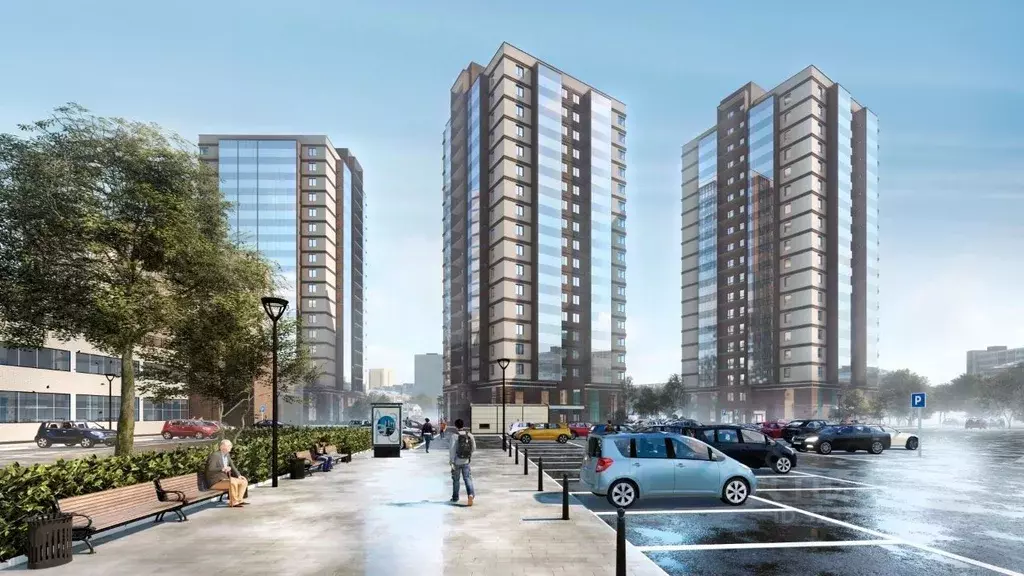 1-к кв. Красноярский край, Красноярск Аэровокзальная ул., 19/3 (45.5 ... - Фото 2