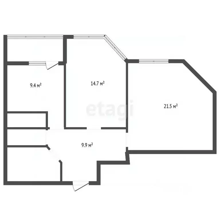 2-к кв. Воронежская область, Воронеж Спортивная наб., 19А (61.4 м) - Фото 2