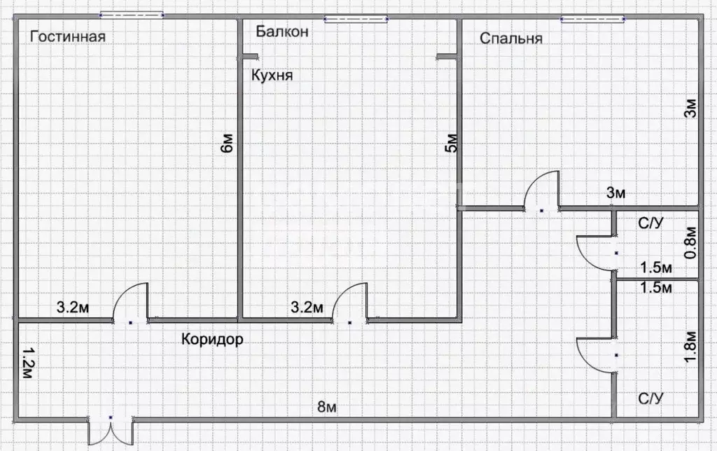 2-к кв. Дагестан, Дербент Приморская ул., 42А (54.5 м) - Фото 2