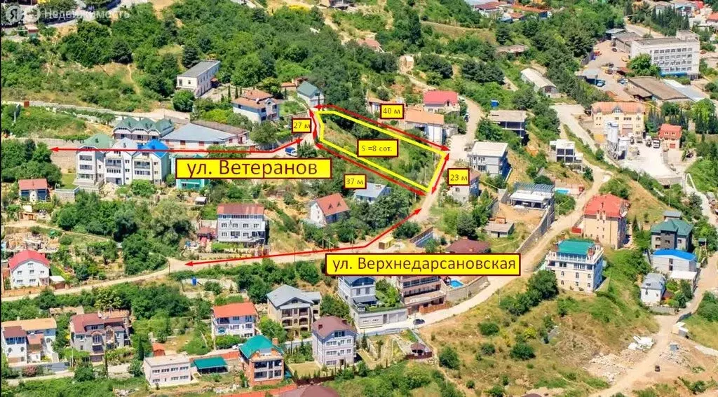 Участок в Ялта, Верхнедарсановская улица (8 м) - Фото 0