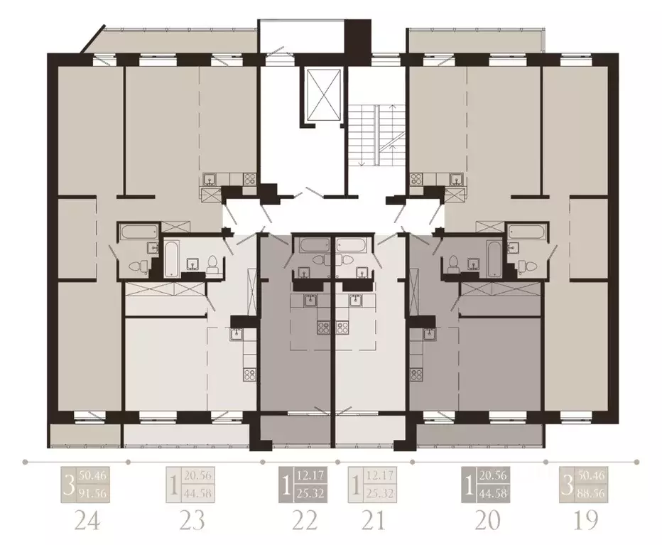 3-к кв. Иркутская область, Иркутск Советская ул., 115/1 (91.56 м) - Фото 2