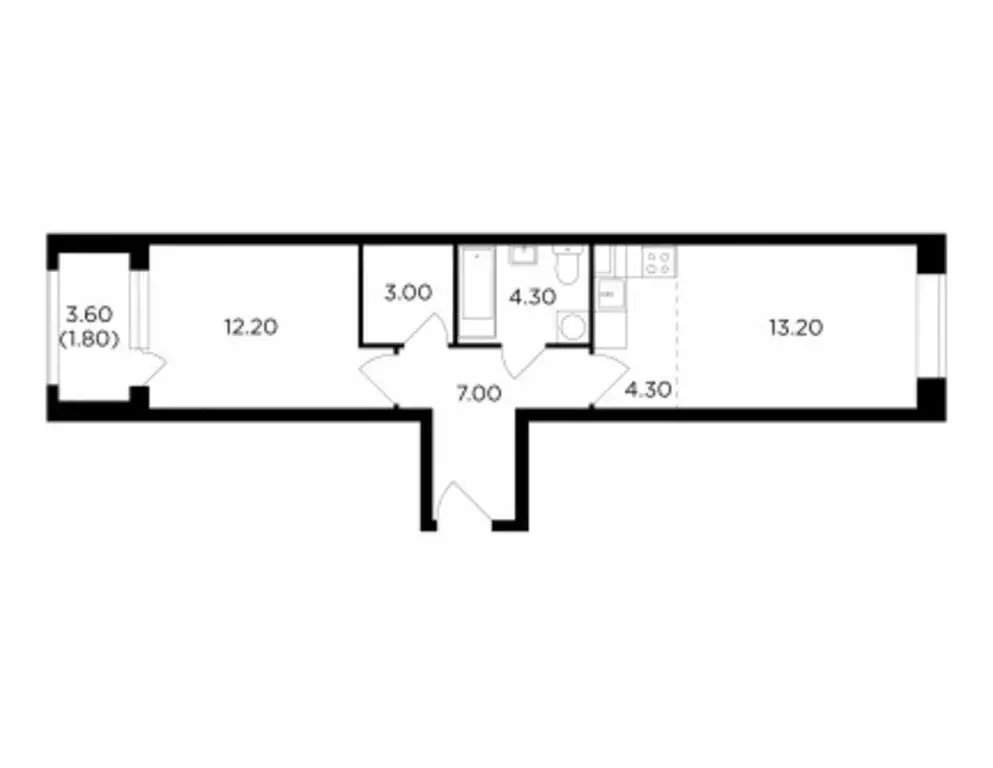 2-комнатная квартира: Мытищи, проспект Астрахова, 14Б (45.8 м) - Фото 0