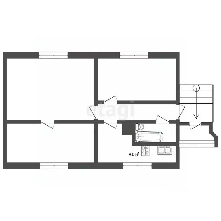 3-к кв. Нижегородская область, Балахна ул. ЦКК, 2 (73.6 м) - Фото 1