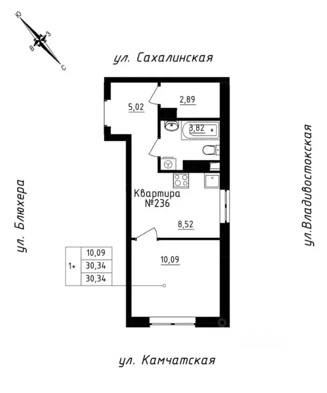 Студия Свердловская область, Екатеринбург ул. Кронштадтская, 30 (30.34 ... - Фото 1