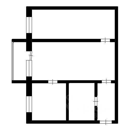 2-к кв. Татарстан, Зеленодольск ул. Комарова, 13 (45.3 м) - Фото 1