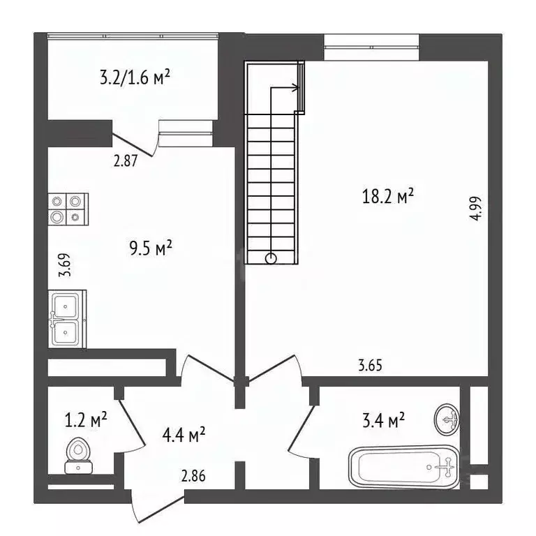 3-к кв. Москва ул. Красная Сосна, 3 (72.0 м) - Фото 2