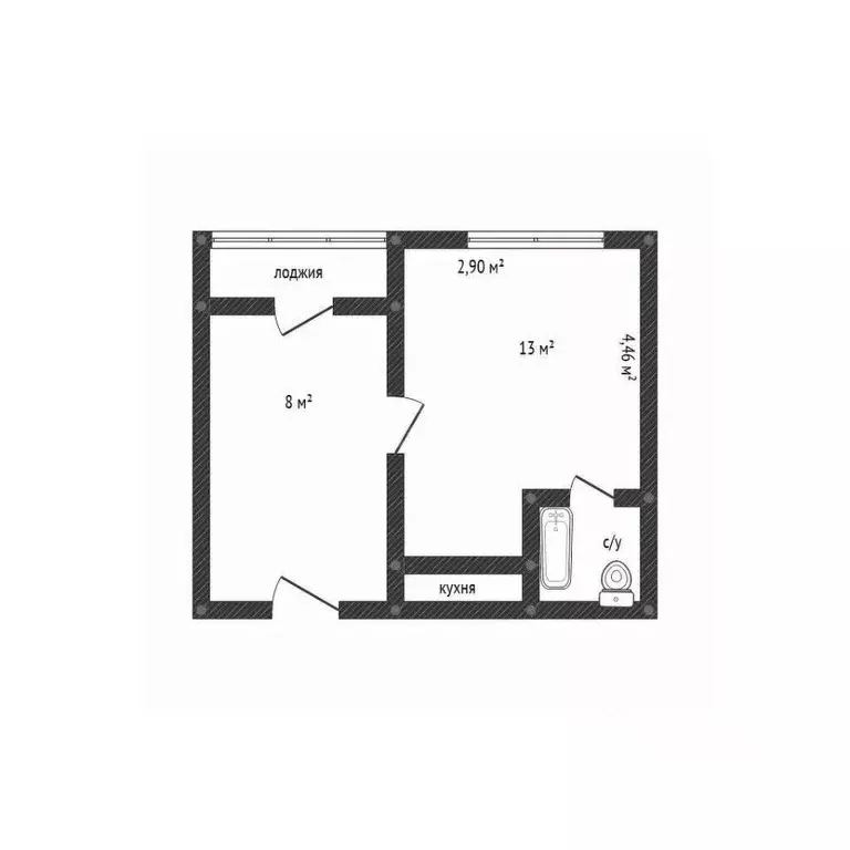 Комната Башкортостан, Уфа ул. Минигали Губайдуллина, 19/5 (13.0 м) - Фото 2