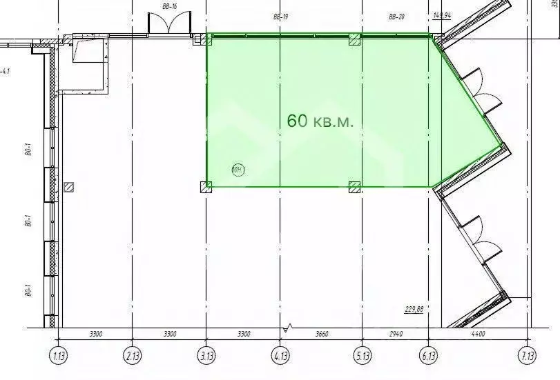 Помещение свободного назначения в Москва Верейская ул., 41С96 (60 м) - Фото 2