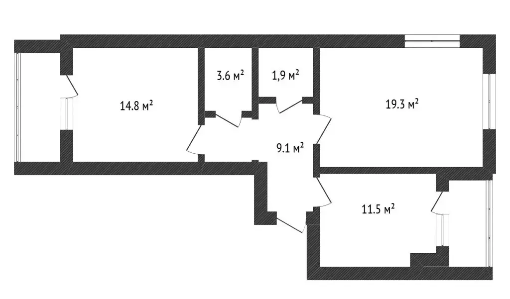 2-комнатная квартира: Ульяновск, Заволжский район, жилой комплекс ... - Фото 2