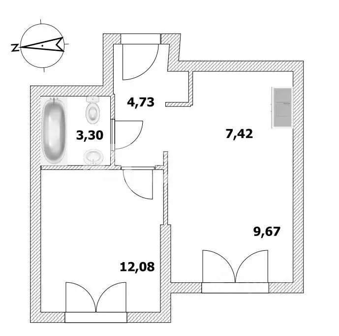 1-к кв. Москва ул. Академика Королева, 21 (37.2 м) - Фото 2