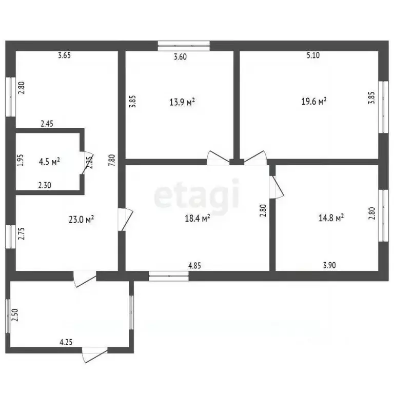 Дом в Тюменская область, с. Ярково ул. Мелиораторов (94 м) - Фото 1