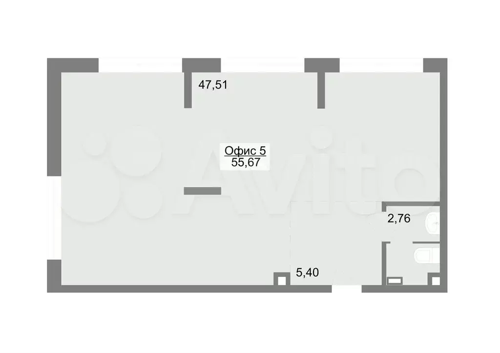 Офис, 55.67 м - Фото 0