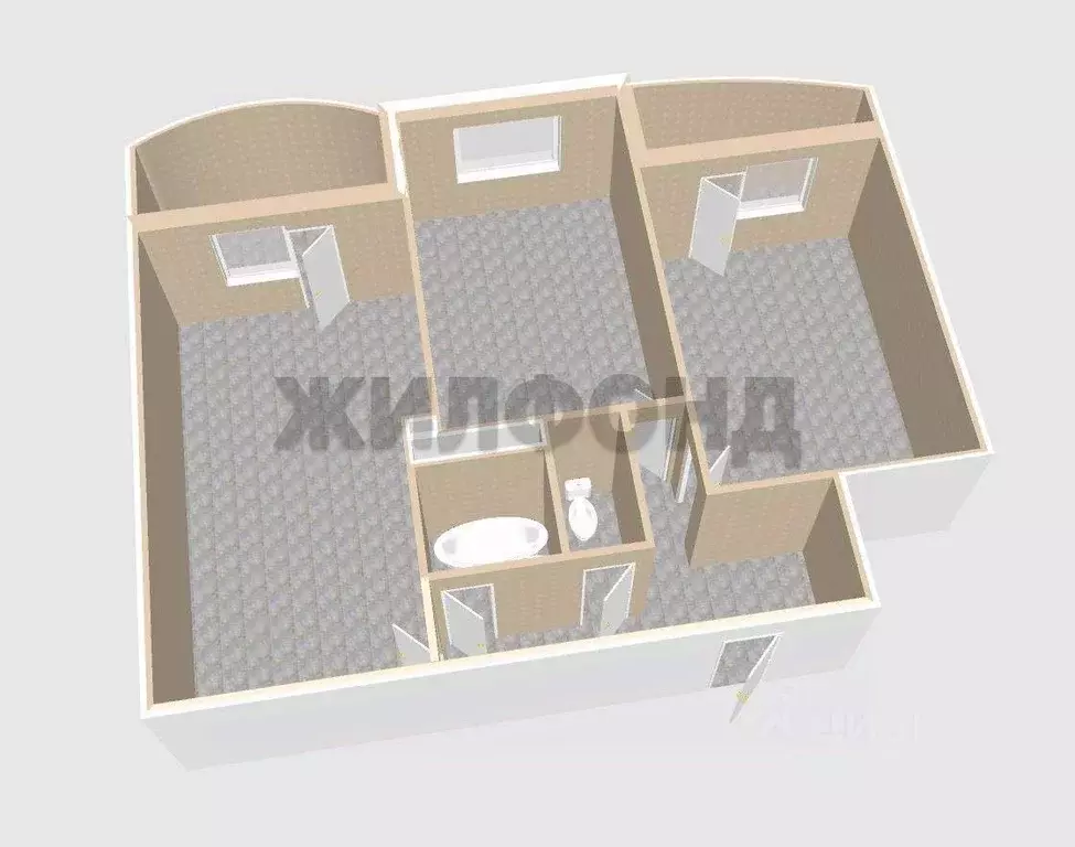 2-к кв. Белгородская область, Белгородский район, Северный городское ... - Фото 1