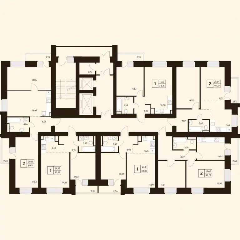 2-к кв. Башкортостан, Уфа ул. Жуковского, 19А (51.7 м) - Фото 2