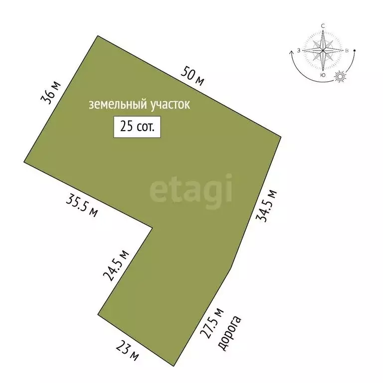 Участок в Журавки, Школьная улица, 6 (25 м) - Фото 1