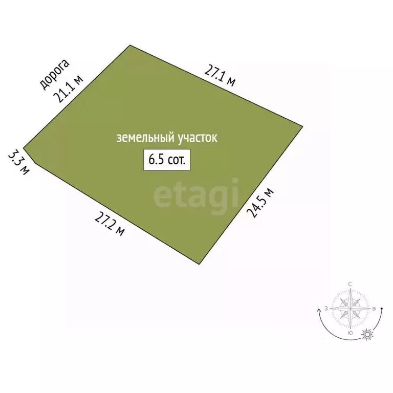 Участок в Саха (Якутия), Якутск пер. Саас (6.75 сот.) - Фото 2