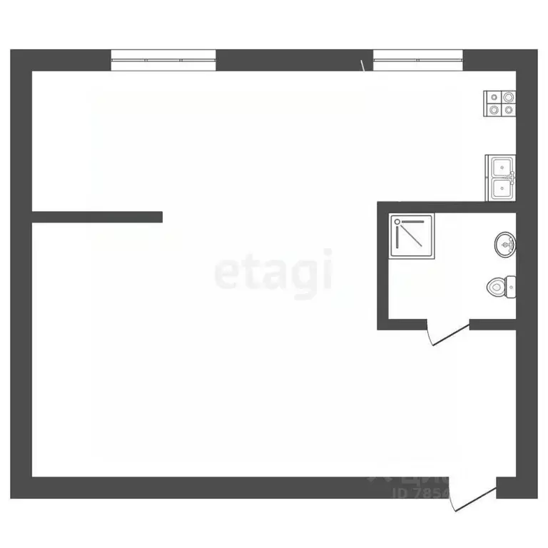 Студия Оренбургская область, Оренбург просп. Гагарина, 8А (39.0 м) - Фото 2