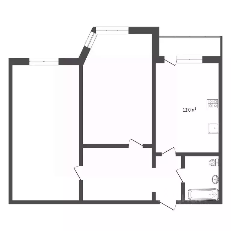 2-к кв. Тюменская область, Тюмень Магнитогорская ул., 4 (74.4 м) - Фото 2