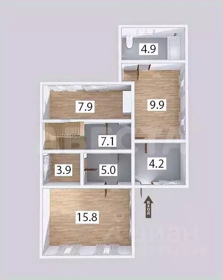 Дом в Омская область, Омск ул. Воровского (78 м) - Фото 2