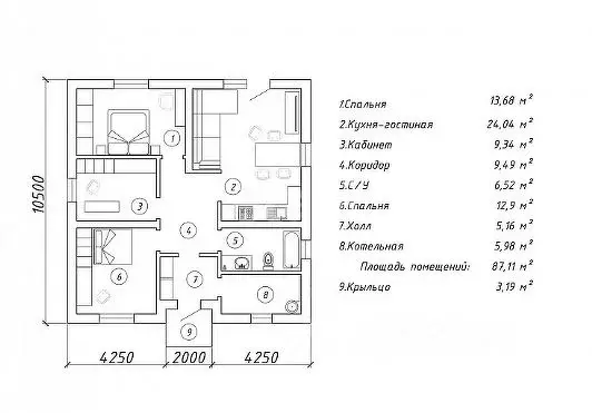 Дом в Курская область, Курск Весна-3 садовое товарищество,  (87 м) - Фото 2