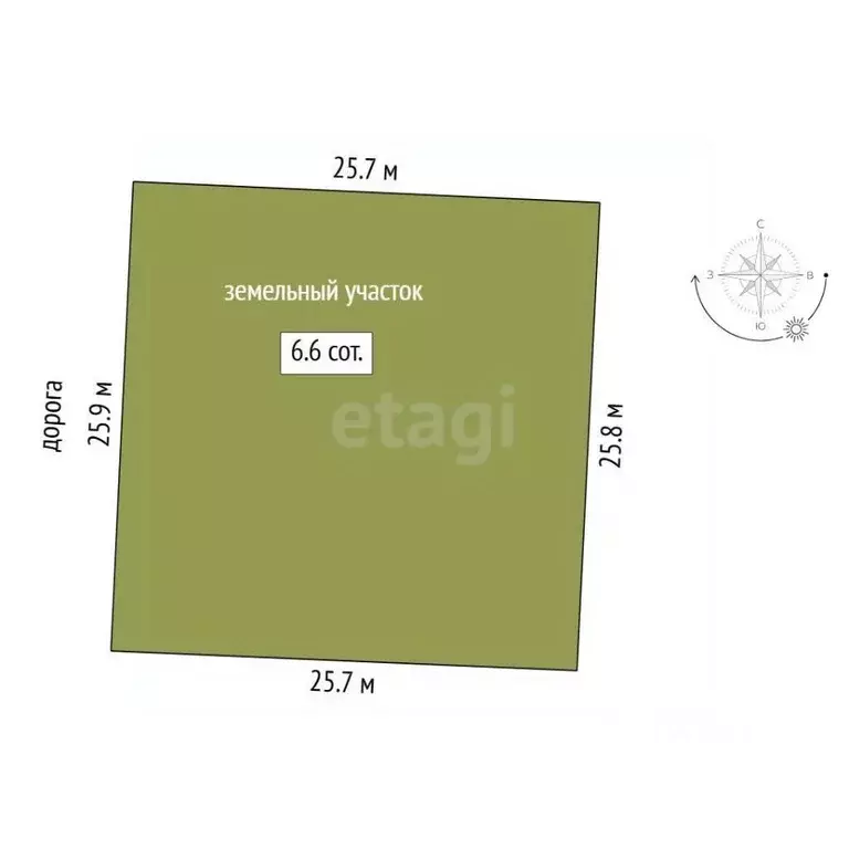 Участок в Тюменская область, Тюмень  (6.6 сот.) - Фото 2