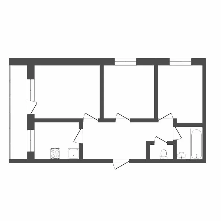 3-комнатная квартира: Тюмень, микрорайон Утешево, Школьная улица, 16 ... - Фото 0