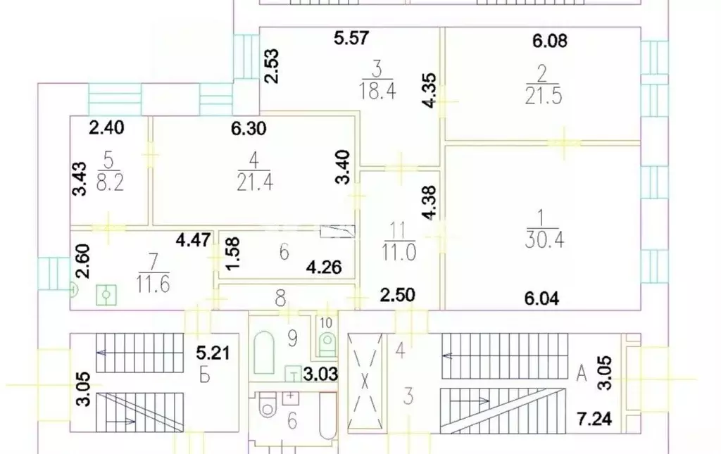 4-к кв. Москва Скатертный пер., 15 (145.5 м) - Фото 2