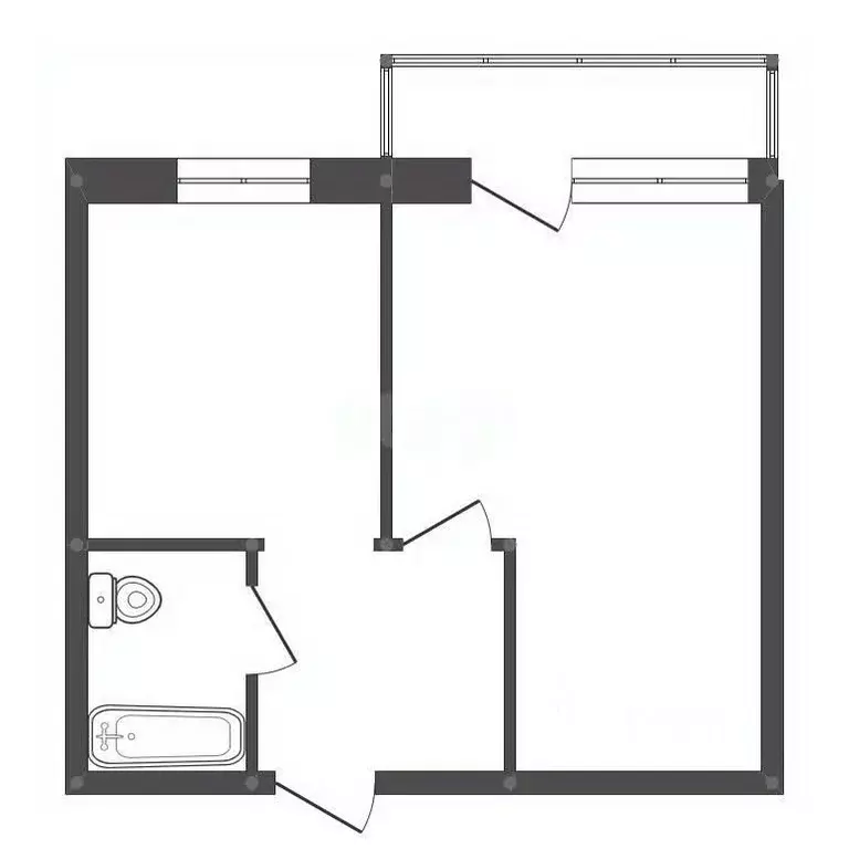 1-к кв. Амурская область, Белогорск Вольный пер., 7 (32.2 м) - Фото 1