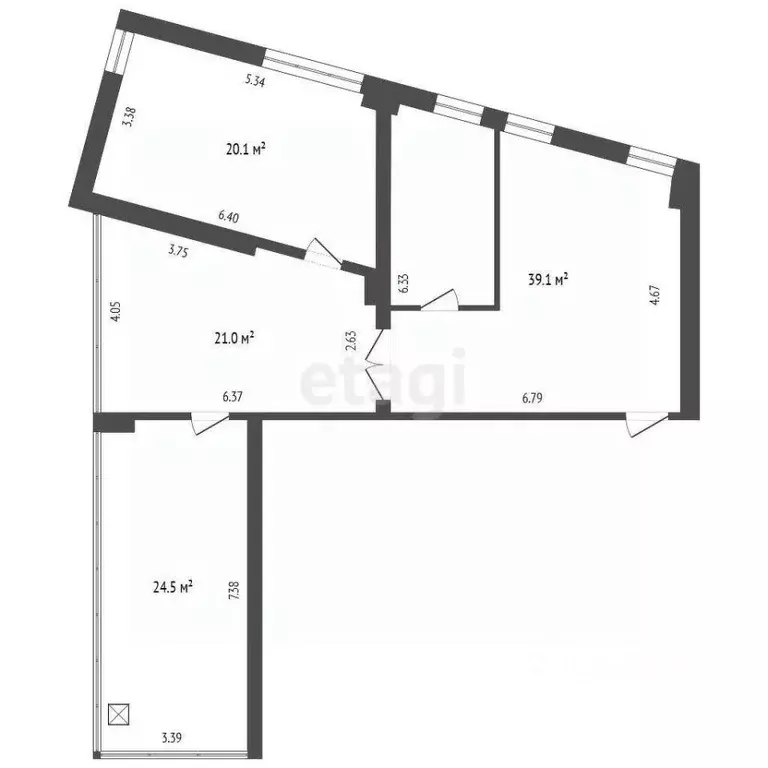 Офис в Тюменская область, Тюмень ул. 50 лет ВЛКСМ, 51 (105 м) - Фото 2