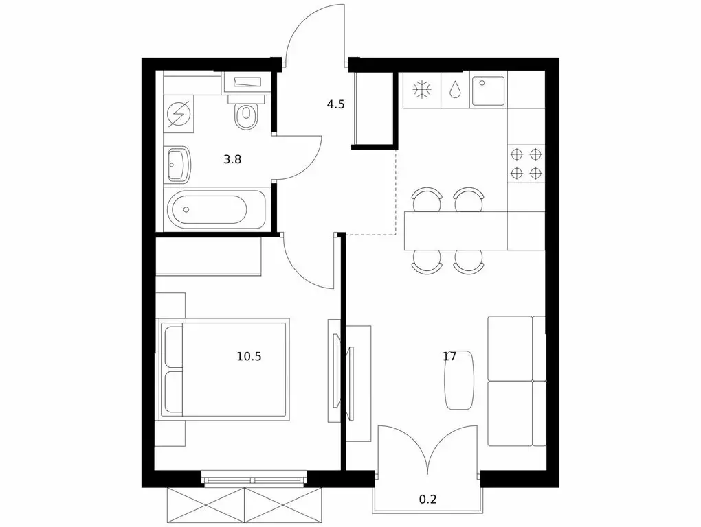 1-комнатная квартира: Мытищи, жилой комплекс Яуза Парк, к5 (36 м) - Фото 1
