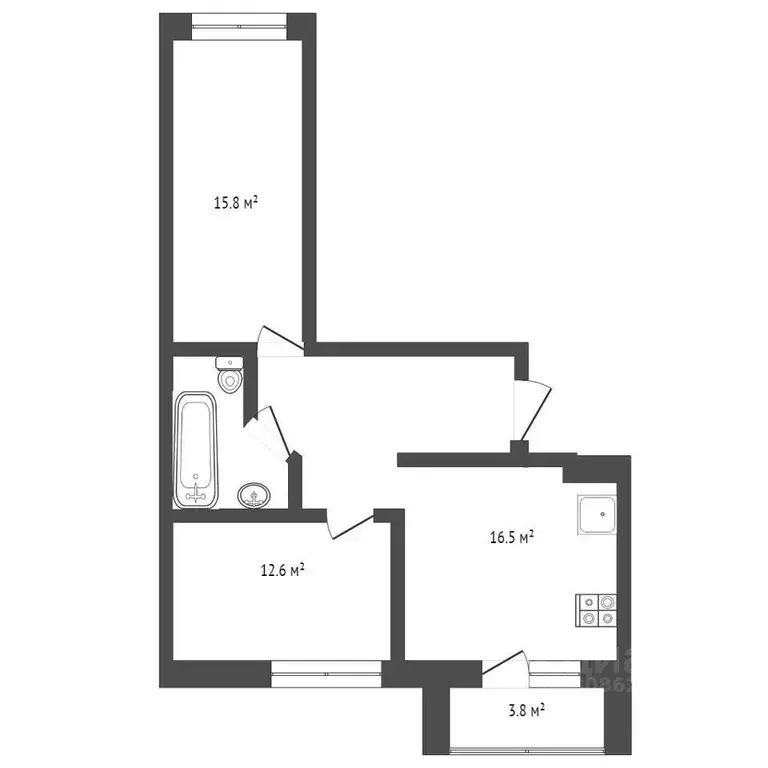 2-к кв. Тюменская область, Тюмень ул. Тимофея Чаркова, 81к2 (62.0 м) - Фото 0